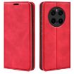 For Honor Magic7 5G Red Retro-skin Magnetic Leather Phone Case - 1