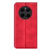 For Honor Magic7 5G Red Retro-skin Magnetic Leather Phone Case - 3
