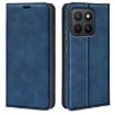 For Honor X8c Retro-skin Magnetic Leather Phone Case - Dark Blue - 1