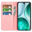 For Honor X8c Retro-skin Magnetic Leather Phone Case - Pink - 4
