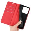 For Honor X8c Retro-skin Magnetic Suction Leather Case - Red - 6