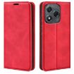 For Honor 400 Lite Red Retro-skin Magnetic Leather Phone Case Global - 1