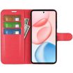 For Honor 400 Red Litchi Texture Leather Flip Phone Case with Holder - 4