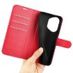For Honor 400 Red Litchi Texture Leather Flip Phone Case with Holder - 6