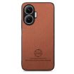 Redmi Turbo 4 Pro Brown Twill Fabric Leather Skin Phone Case - 2