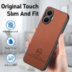 Redmi Turbo 4 Pro Brown Twill Fabric Leather Skin Phone Case - 5