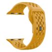 Yellow Mesh Reverse Buckle Silicone Band for Apple Watch 46/49/45/44mm - 3
