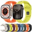 Apple Watch Mesh Reverse Buckle Silicone Band Wine Red 46/49/45/44mm - 5