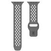 Apple Watch Band 46/49/45/44mm Mesh Reverse Buckle Silicone Dark Gray - 4