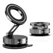 K11 Silver Desktop Car Metal Magnetic Foldable Phone Holder Stand - 1