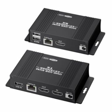 4K HDMI KVM Extender D5-2/D6-2 Video Audio Transmitter Receiver EU Plug - 1