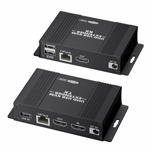 4K HDMI KVM Extender D5-2/D6-2 Video Audio Transmitter Receiver EU Plug - 1