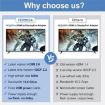 HD2 Video Streaming HDMI 2.0b to DisplayPort 1.4 Adapter 4K 60Hz Converter - 3