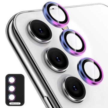 Samsung Galaxy S25 FE 5G Camera Lens Tempered Glass Film - Colorful - 1