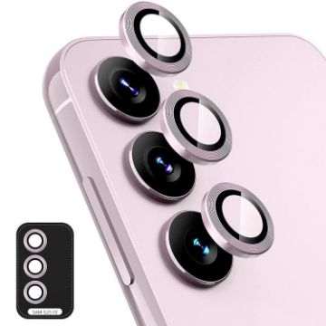 Samsung Galaxy S25 FE 5G Pink Camera Lens Tempered Glass Film 9H - 1