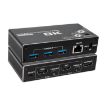 K1 2 Ports USB-C KVM Switch: 4K 120Hz HDMI, HDCP 2.3, USB 3.0, RJ45 - 2