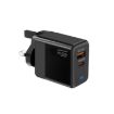 GaN PD 45W + QC3.0 USB Charger for MacBook UK Plug (Black) - 1