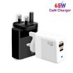 GaN PD 45W + QC3.0 USB Charger for MacBook UK Plug (Black) - 3