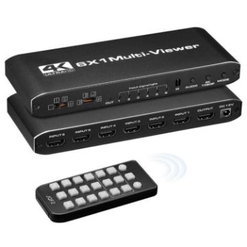 JQF2 4K Seamless Switcher 6x1 HDMI Multiviewer US Plug - 1