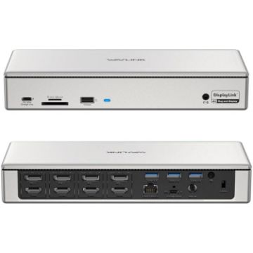 WAVLINK UG69PD12 DisplayLink Docking Station for Quad Monitors - AU Plug - 1