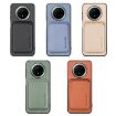 Huawei nova 14 Khaki Carbon Fiber Leather Magsafe Card Phone Case - 4