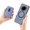 Huawei nova 14 Khaki Carbon Fiber Leather Magsafe Card Phone Case - 8