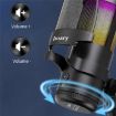 JMARY MC-PW13 RGB Light Desktop Microphone - 360 Rotating Design - 5