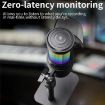 JMARY MC-PW13 RGB Light Desktop Microphone - 360 Rotating Design - 7