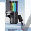 JMARY MC-PW13 RGB Light Desktop Microphone - 360 Rotating Design - 8