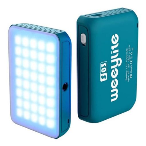 Weeylite S03 Portable RGB Light - Blue for Video & Photography - 1