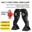F084 Metal Hot Shoe Mount Multi-Function Crab Clamp for Photography - 3