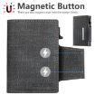 Suteni Black Denim Card Box with Buckle Button - Auto Pop Out Feature - 3