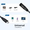 Type-C to XLR Female JUNSUNMAY Mic Audio Adapter Cable, 1m Length - 2