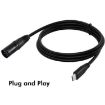Type-C to XLR Female JUNSUNMAY Mic Audio Adapter Cable, 1m Length - 5