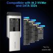WAVLINK ST347 Dual Slot M.2 SSD Enclosure USB-C 3.2 Gen2 10Gbps (AU Plug) - 7