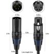 JUNSUNMAY 5m 4 Pin XLR Male to Female Headphone Audio Adapter Cable - 3