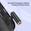 JUNSUNMAY 90 Right Angle 3.5mm TRRS Audio Adapter Connector (Gold) - 4