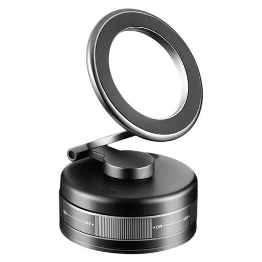 S11 Foldable Alloy Magnetic Car Phone Holder 360 Rotation Dashboard - 1
