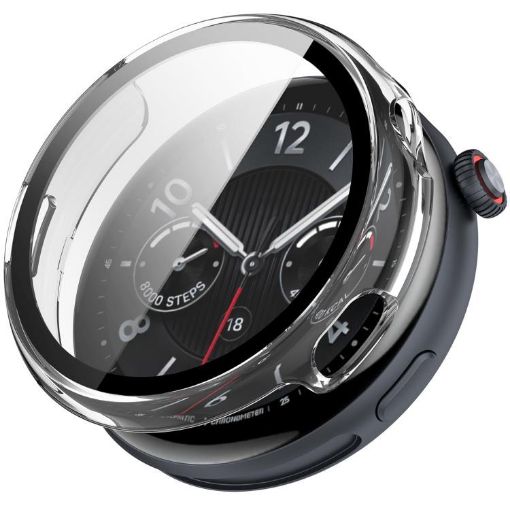 Vivo Watch 5 Protective Case with Tempered Film - Transparent PC Cover - 1