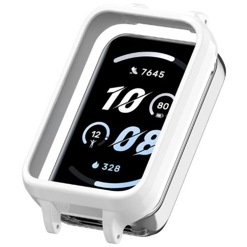 For Honor Band 10 PC Ear Half Coverage Hollow Watch Case - White - 1