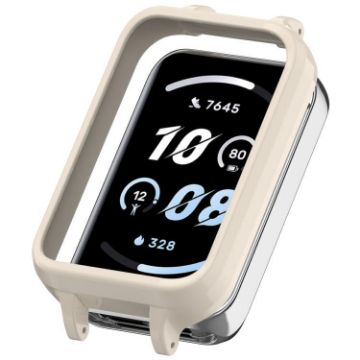 For Honor Band 10 PC Ear Half Coverage Hollow Watch Case Retro White - 1