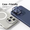 iPhone 15 Kalebol Pink Metal Hollow Lens Protection Ring - 4