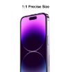 iPhone 15 JUNSUNMAY 25pcs Anti-Blue Light Tempered Glass Screen Protector - 3
