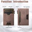 Suteni Brown Denim Double-Sided Card Slot Button Eject Card Box - 2