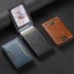 Suteni Oil Wax Pattern Button Veneered Printed Card Box - Brown - 7