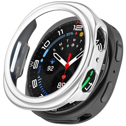 Samsung Galaxy Watch 8 40mm Silver Hollow PC Case - Half Coverage - 1