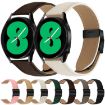 20mm Black Turtle Back Buckle Leather Watch Band - Coffee Color - 7