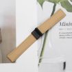 20mm Black Lychee Texture Leather Watch Band with Turtle Back Buckle - 4