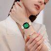 20mm Black Lychee Texture Leather Watch Band with Turtle Back Buckle - 5