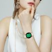 20mm Black Lychee Texture Leather Watch Band with Turtle Back Buckle - 6